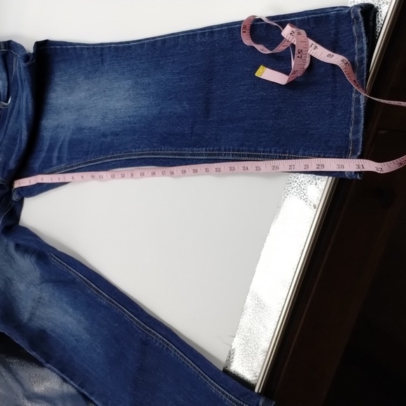 Maurices size 9 10 reg straight leg no distressing medium-dark wash maurice's - Picture 10 of 11